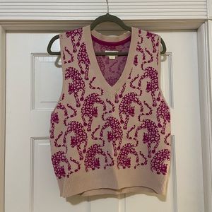 Maeve Pink Jaguar Sweater Vest